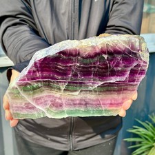 2.31LB Natural beautiful Rainbow Fluorite Crystal flake original stone specimen picture
