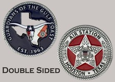 US Coast Guard Air Station Houston Texas Challenge Coin  J#37 picture