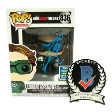 Johnny Galecki Signed Auto The Big Bang Theory Funko Pop 836 BAS Beckett Leonard picture