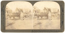 WASHINGTON STEREOVIEW - Yakima - Ezra Meeker Pioneer - SC Smith c1908 RARE picture