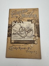 Vintage Eureka Mower Brochure 1889 RARE SHIPS FREE USA picture