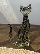 Rare Brazilian MCM Abraham Palatnik Lucite Cat Raised Tail Signed 8” picture