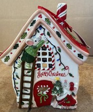 2026 Blue Sky Heather Goldminc Christmas Mouse GINGERBREAD Tea Light Whimsical picture
