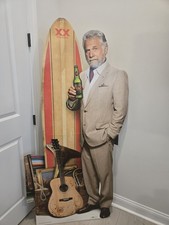 Most Interesting Man In The World Dos Equis Standee W/ Surfboard Rare 2016 picture