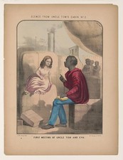 Photo:Uncle Tom's Cabin Eva Uncle Tom Dock Steamboat 1850s Print picture