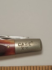 Vtg 1940-1964 Case XX Barlow 61009 1/2 Bone Pocket Knife Single Clip Blade Red picture