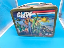 G I Joe Real American Hero Metal Thermos Lunch Box 1982 Hasbro VINTAGE picture