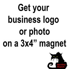 Custom Your Photo Business Logo Card High Quality Metal Fridge Magnet 3x4 6949 picture