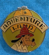 Vintage Walt Disney Productions Goofy Adventureland Enamel Brooch Pin Taiwan picture
