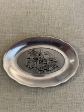 Vintage Windsor Hotel Americus GA Pewter Tray RWP Wilton Pennsylvania 10.5” picture