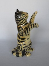 Beautiful Rare Beswick England Grey Swiss Roll Persian Cat 1883 picture