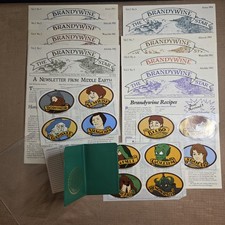 Coll/ VTG Brandywine Star Tolkien Newsletter Set Vol 1 Nos 1-8+12 Stickers Rare picture