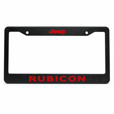 Jeep Rubicon License Plate Frame 12x6 in US Standard Aluminum Metal Car Tag picture