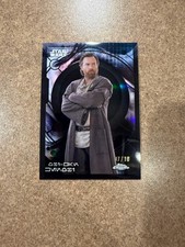 2026 Topps Chrome Star Wars Obi-Wan Kenobi Aurebesh Black Refractor AURE-1 /10 picture