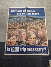 RARE VTG 1943 WWII Poster 20