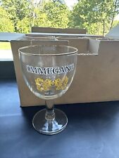 Set Of 6 Brewery Ommegang Cooperstown N.Y. Goblet Beer Glass With Gold Band picture