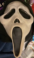 Vintage 90's  Gen 2 Scream Mask Poly shroud ASIS tag  Ghost Face Fun World Div picture