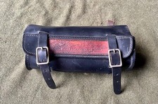 Vintage Leather Motorcycle Tool Bag American Made Harley Davidson Eagle Chopper picture