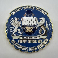 US NAVY SUPPLY CORPS COMMANDER’S CHALLENGE COIN - SUPPO - LIMITED EDITION /250 picture
