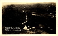 RPPC~Cove Mountain aerial view~Lincoln Highway US 30~East of McConnellsburg PA picture
