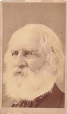 CDV Henry Wadsworth Longfellow Poet Author G. W. PACH of PACH BROS. in NY CITY picture