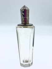 Antique Victorian Dutch Sterling Silver & Clear Glass Perfume Bottle picture