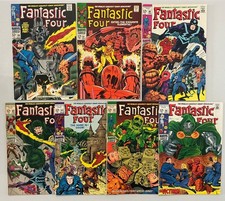 Fantastic Four lot of 7 #80,81,82,83,84,85,86 mid grade 1968 Marvel Comics(1333) picture