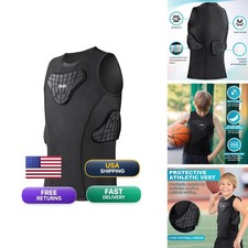 TUOY 862-Vest-B-YXL Youth Padded Rib Protector Compression Shirt picture