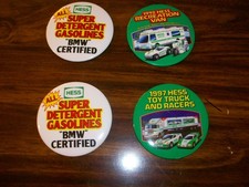 LOT OF 4 HESS BUTTONS RARE BMW CERTIFIED, 1997,1998 picture
