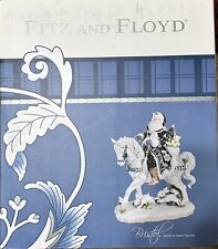 Fitz and Floyd Bristol Holiday Santa on Horse Figurine Used in Box picture