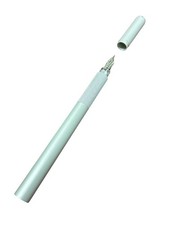 MUJI Aluminum Round Fountain Pen Fine Nib + 2 Black Ink Cartridges Set New Japan picture