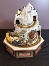 Enesco Rock City Christmas Town Winter Wonderland Music Box Trains- Works picture