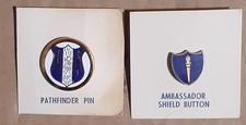 Vintage Royal Ambassadors Baptist Pathfinder Pin & Ambassador Shield Pin Lot picture