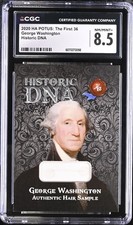 George Washington Authentic Hair - 2020 Historic DNA CGC 8.5 picture