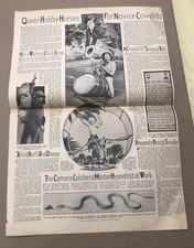 (1938) American Weekly RARE newspaper article “Hobby Horses for  Cowgirls”  picture