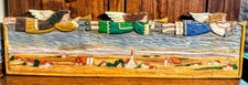 VTG '95 Al Pisano Country Carver Large 36” Heralding Angel Folk Art Wall Relief picture