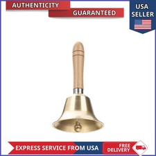 Flezoo 3.15inch Brass Super Loud Hand Bell for Dinner Wedding Office picture