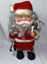 VTG Christmas Wheels Bell  Santa Figure Battery Operated - NOT WORKING for displ picture