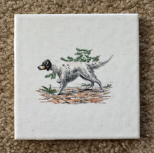 ENGLISH POINTER Hunting Dog Ceramic Tile / Trivet picture