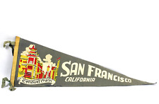 San Francisco California Souvenir Pennant 26.5 x 8.25 Vintage Chinatown 1970's picture