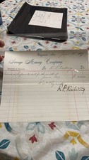 1887 Savage Mining Company Receipt picture