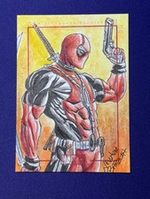 2009 70 Years SketchaFEX Deadpool Sketch Card By Newton Barbosa 🔥 picture