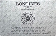 Longines Blank Empty Warranty Certificate Guarantee International OEM Authentic picture
