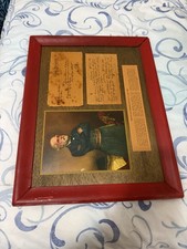 Framed Robert E. Lee Portrait Display with Civil War Documents picture