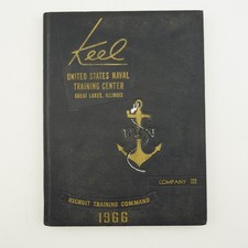 1966 United States Navy Keel Great Lakes IL Recruit Training Yearbook Comp. 222 picture