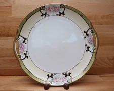 Antique 1911-21 Morimura Bros Nippon Double Handle Porcelain Plate Hand Painted picture
