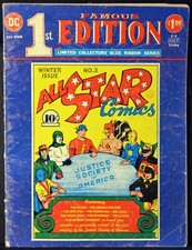 DC Famous 1st Edition All Star Comics F-7 Treasury Edition VERY GOOD VG picture