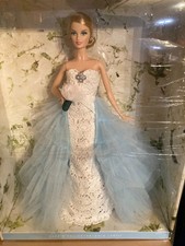 Barbie Doll Oscar De La Renta Gold Collector Bridal Dress Limited Edition picture