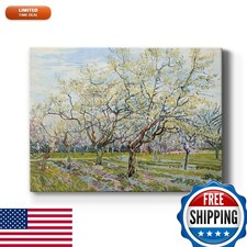Renditions Gallery The White Orchard by Vincent Van Gogh Canvas 36x48 in picture