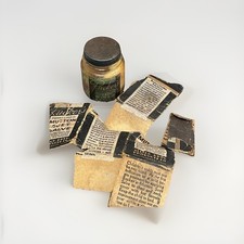 Rucker's Mutton Suet Salve Allied Co Vintage Medicine Bottle W/Damaged Box picture